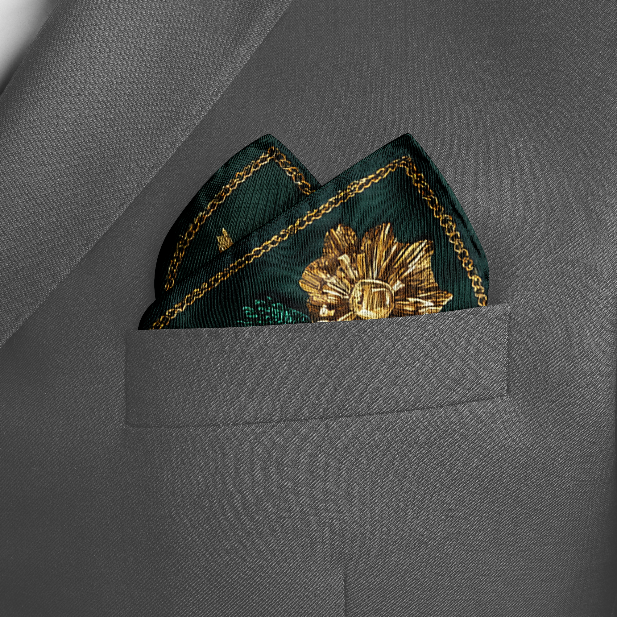 REGALIA SILK POCKET SQUARE REGALIA SILK POCKET SQUARE