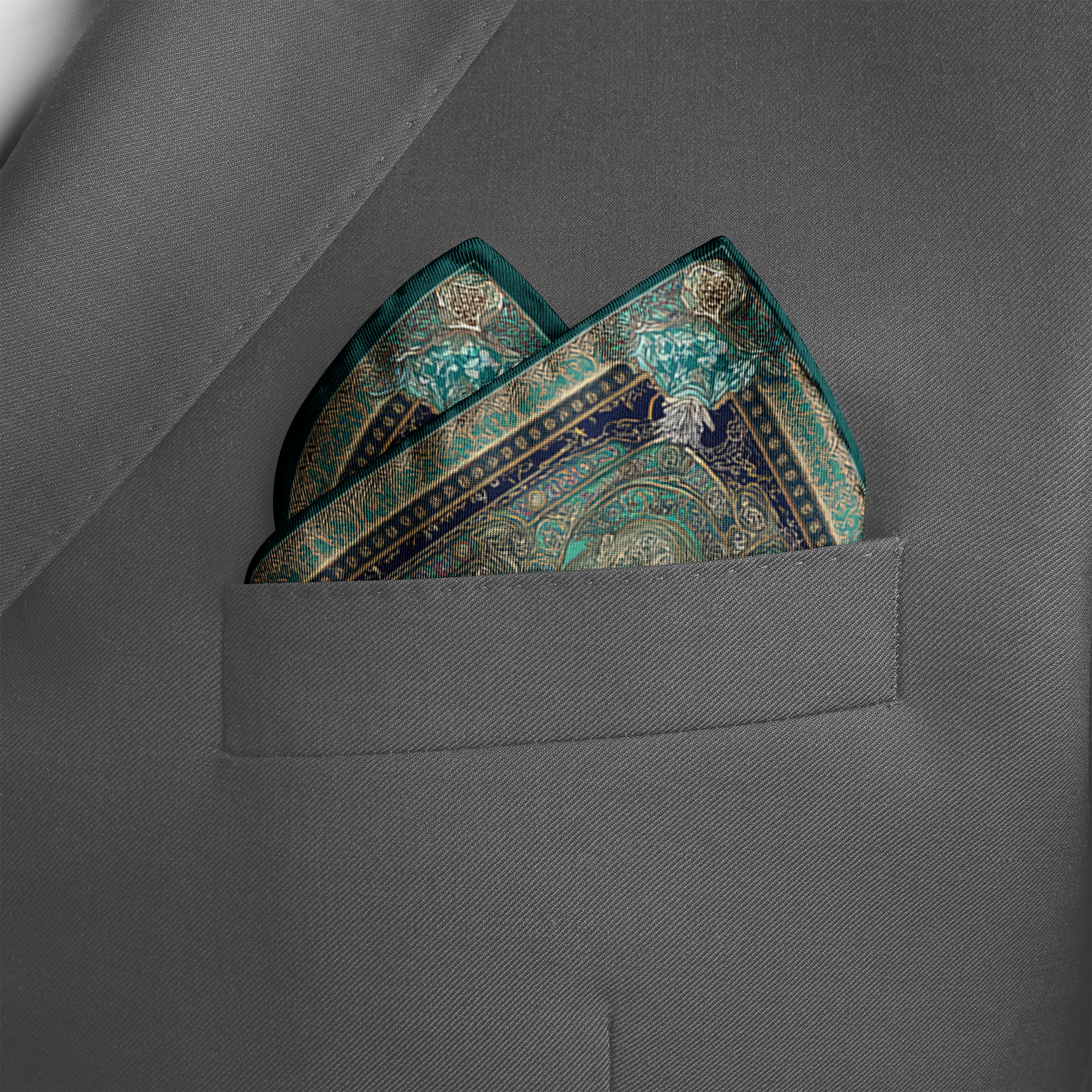 SELENE SILK POCKET SQUARE SELENE SILK POCKET SQUARE