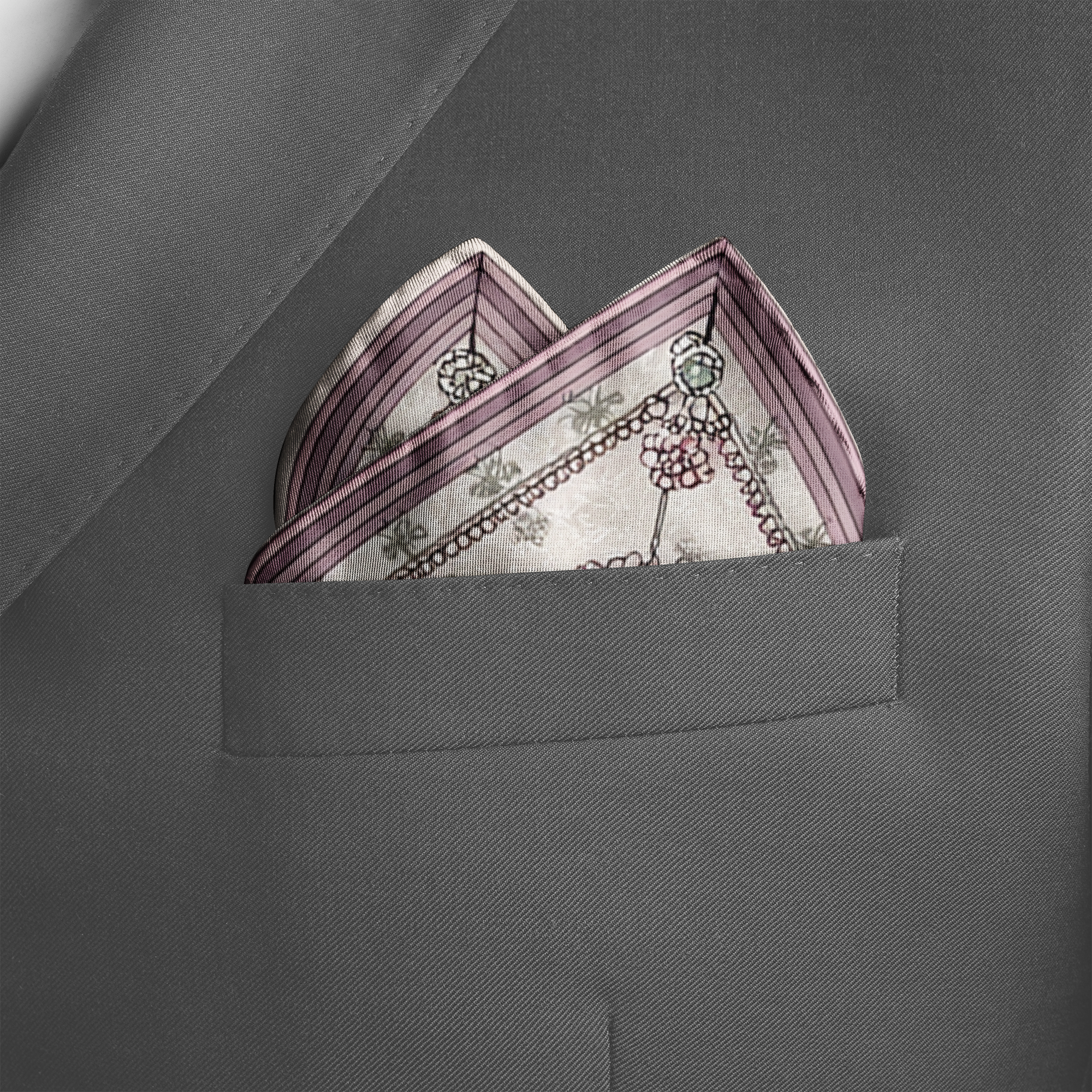 ARAQEL SILK POCKET SQUARE ARAQEL SILK POCKET SQUARE