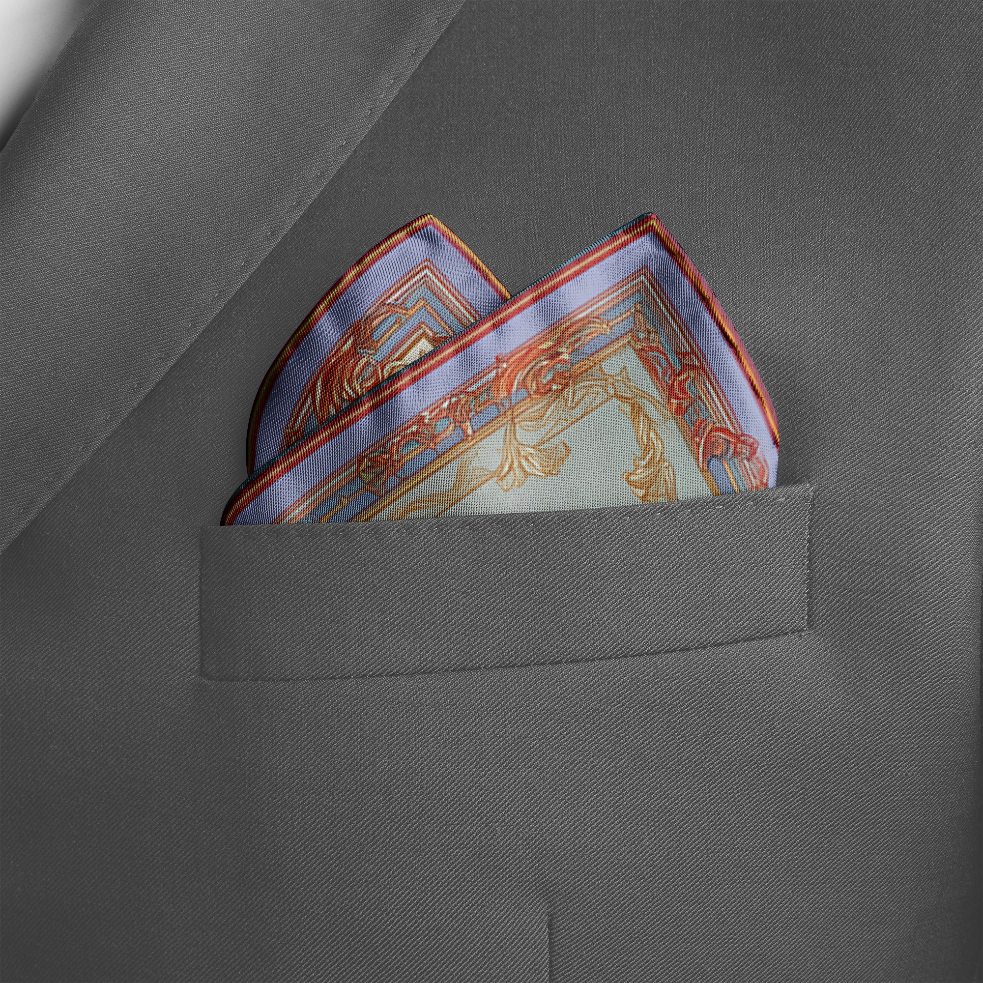 BLOSSOM SILK POCKET SQUARE BLOSSOM SILK POCKET SQUARE