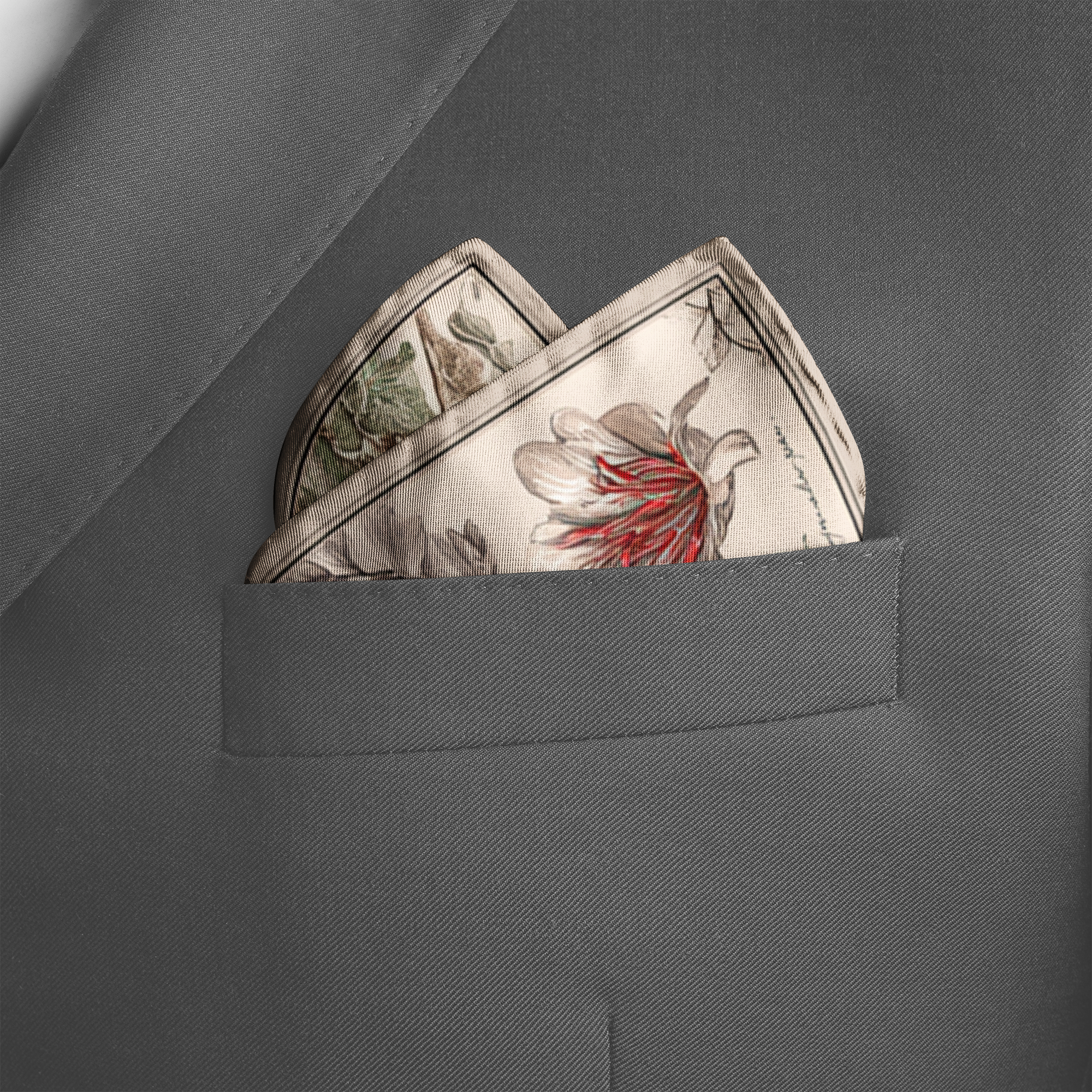 BOTANIKA SILK POCKET SQUARE BOTANIKA SILK POCKET SQUARE