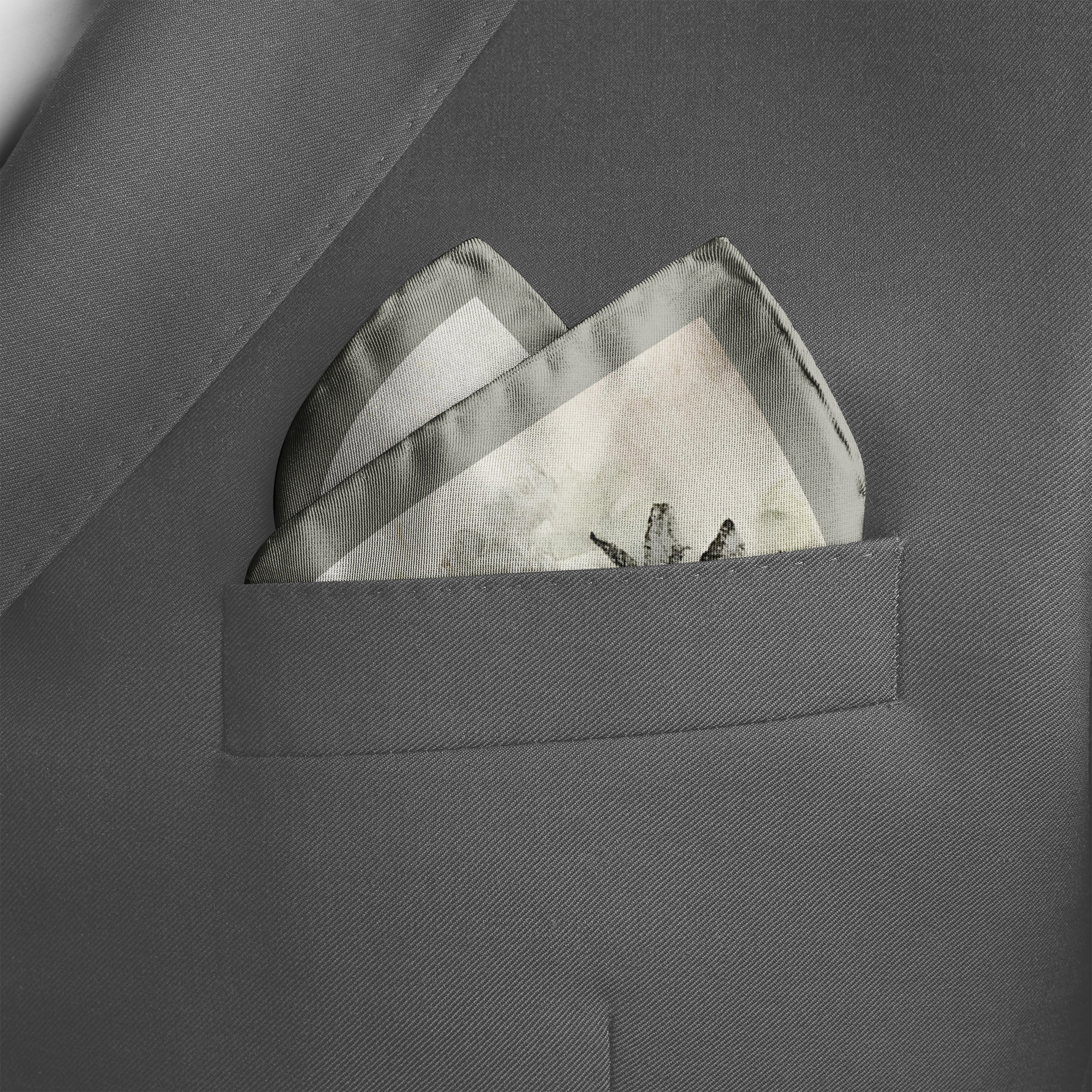 BLOSSOM SILK POCKET SQUARE BLOSSOM SILK POCKET SQUARE