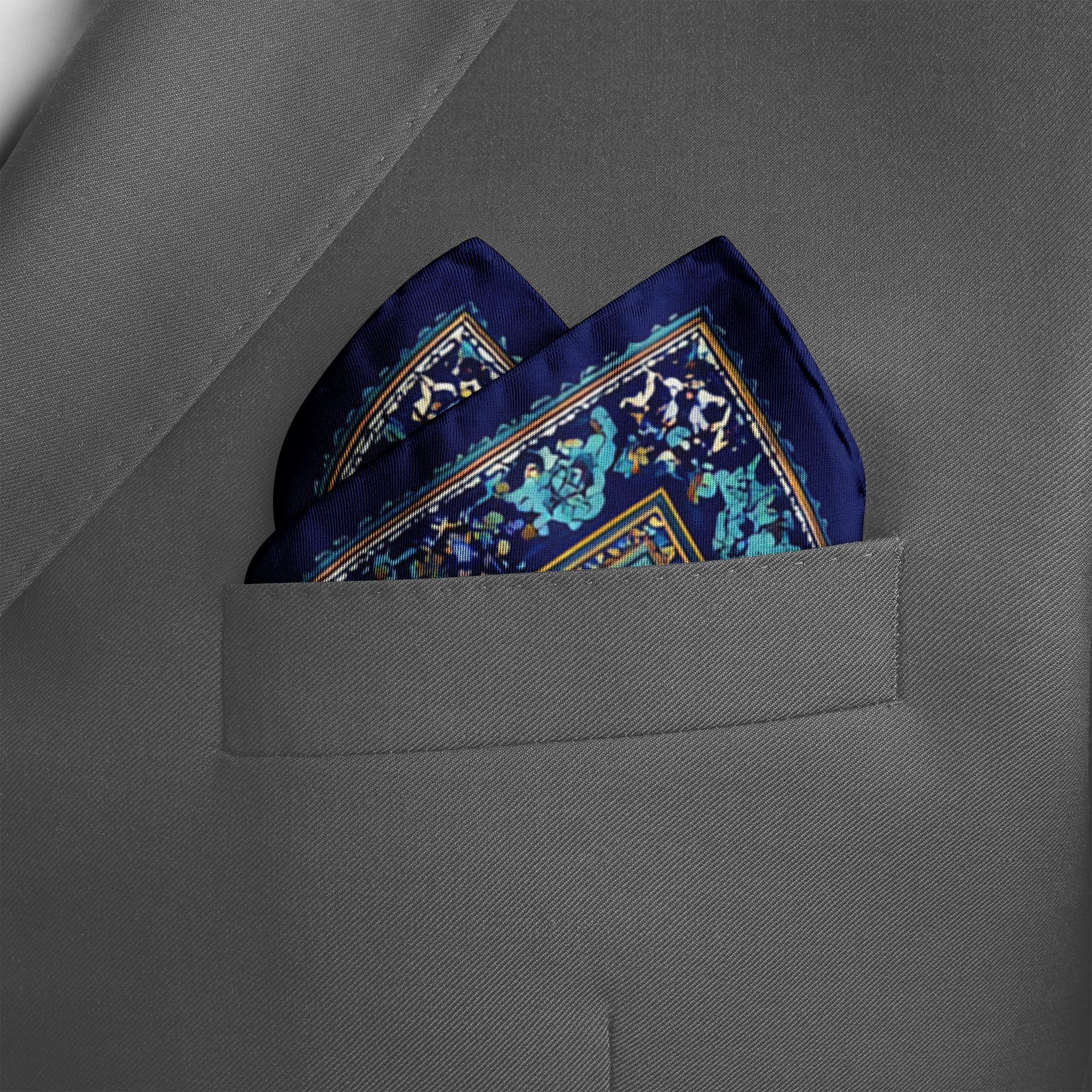 NAVARAH SILK POCKET SQUARE NAVARAH SILK POCKET SQUARE