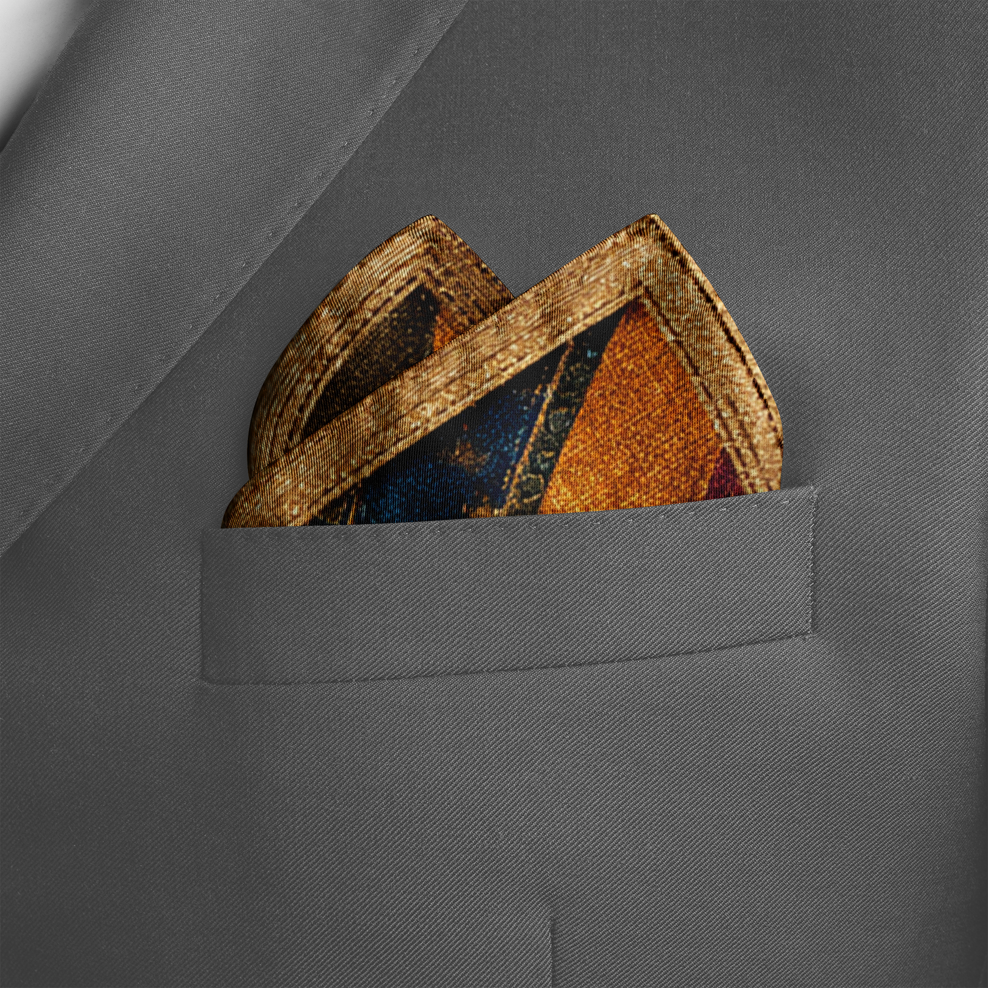 MOSAICO SILK POCKET SQUARE MOSAICO SILK POCKET SQUARE