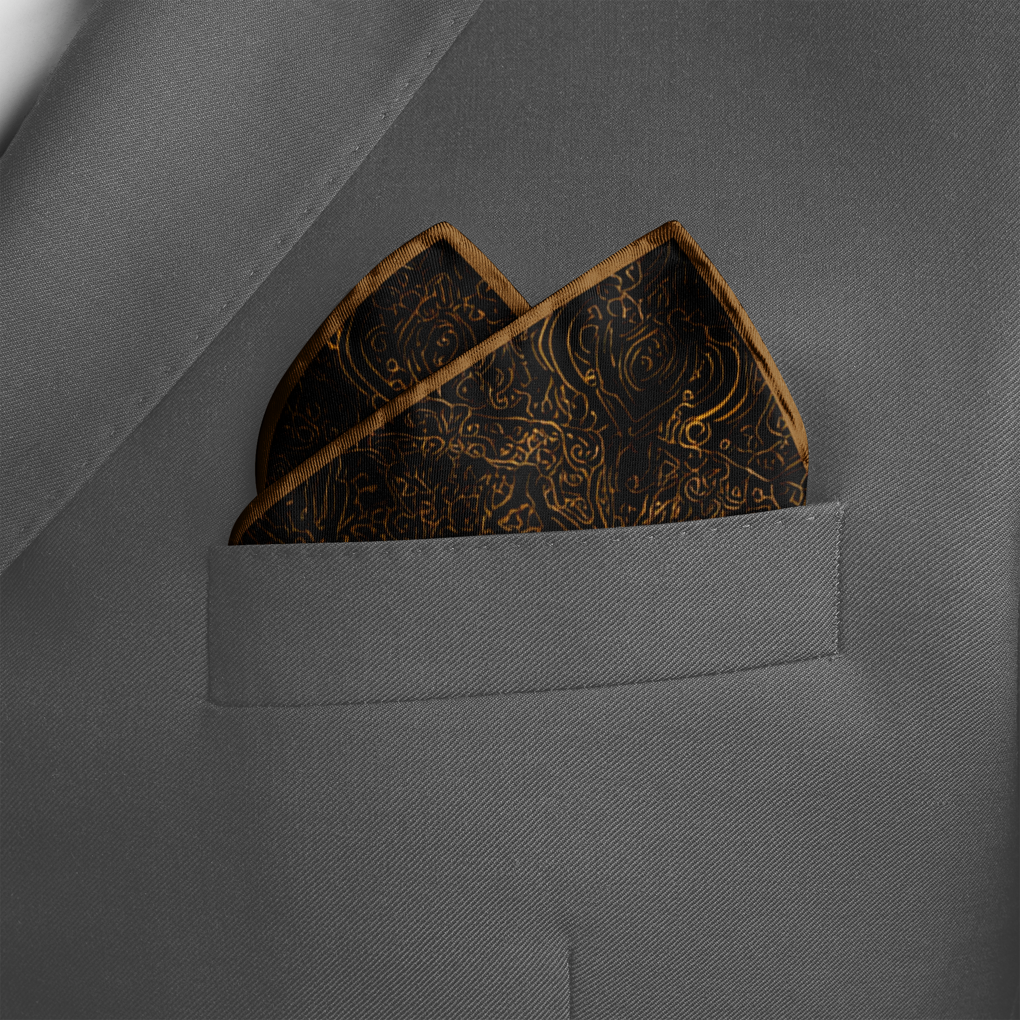 ZENITH SILK POCKET SQUARE ZENITH SILK POCKET SQUARE