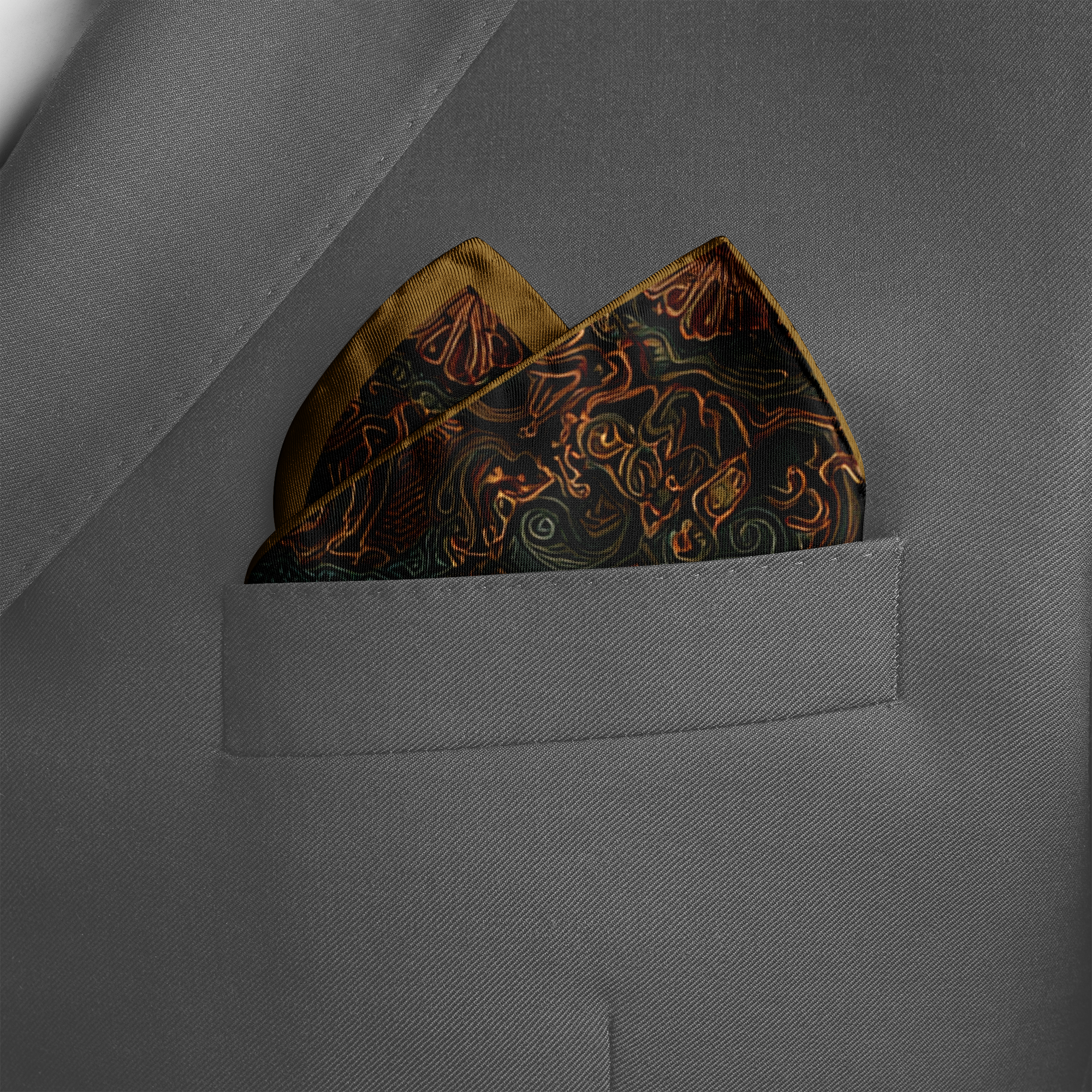 AURELIA SILK POCKET SQUARE AURELIA SILK POCKET SQUARE