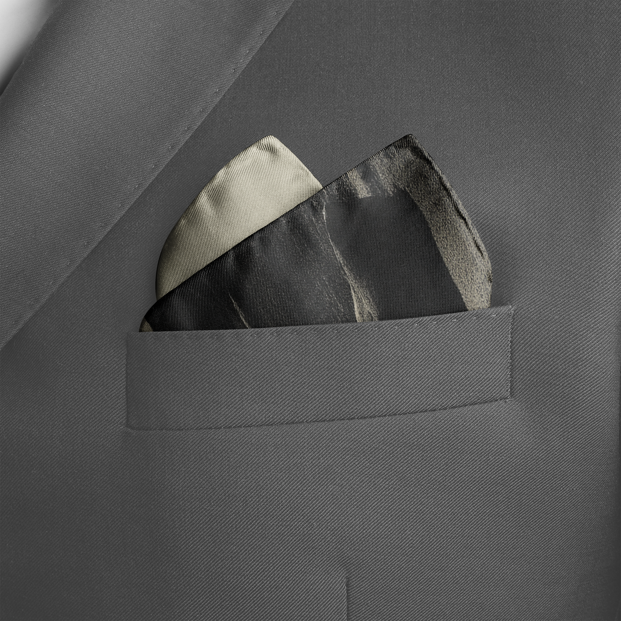 HORIZEN SILK POCKET SQUARE HORIZEN SILK POCKET SQUARE
