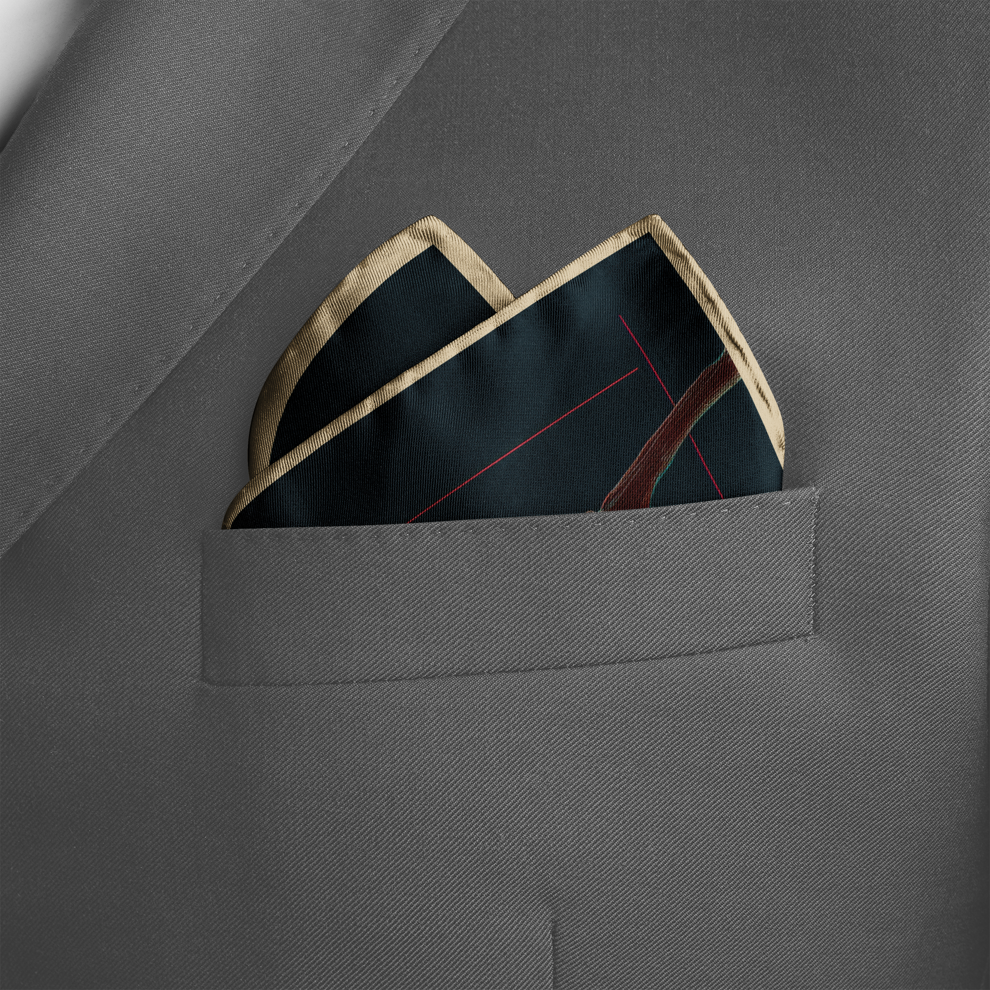 LILIUM SILK POCKET SQUARE LILIUM SILK POCKET SQUARE