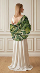 BOTANICAL EMBRACE SILK LONG LADIES SCARF