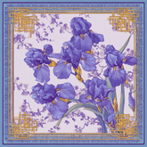 IRIS SILK HEAD SCARF