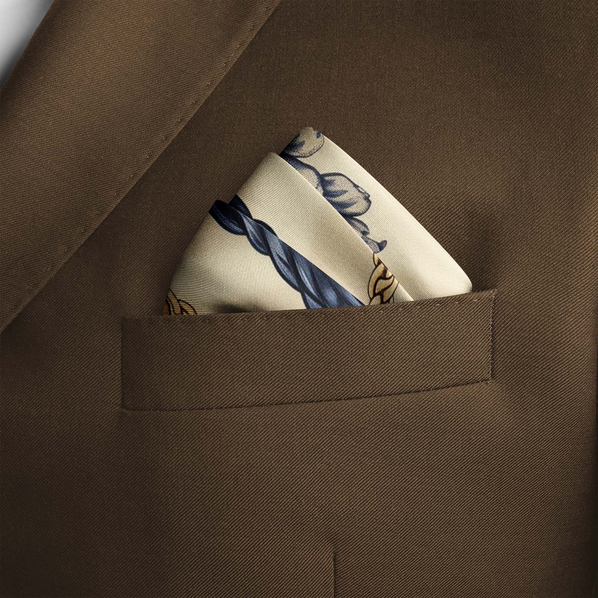 NEW BELT CHAIN SILK POCKET SQUARE NEW BELT CHAIN SILK POCKET SQUARE