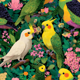 TROPICAL CHORUS SILK HEAD SCARF