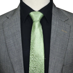 CYPESS GREEN PAISLEY TEXTURE TIE