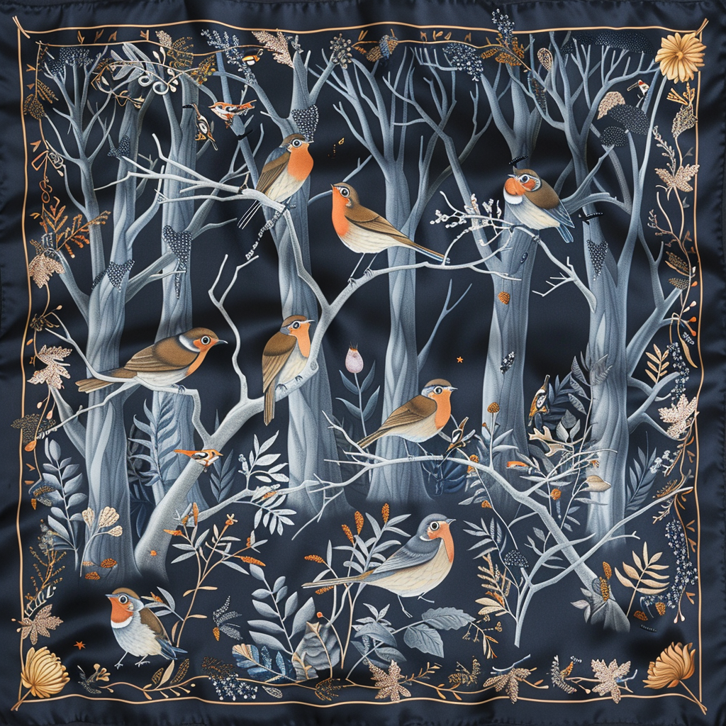 WINTERSONG SILK HEAD SCARF WINTERSONG SILK HEAD SCARF