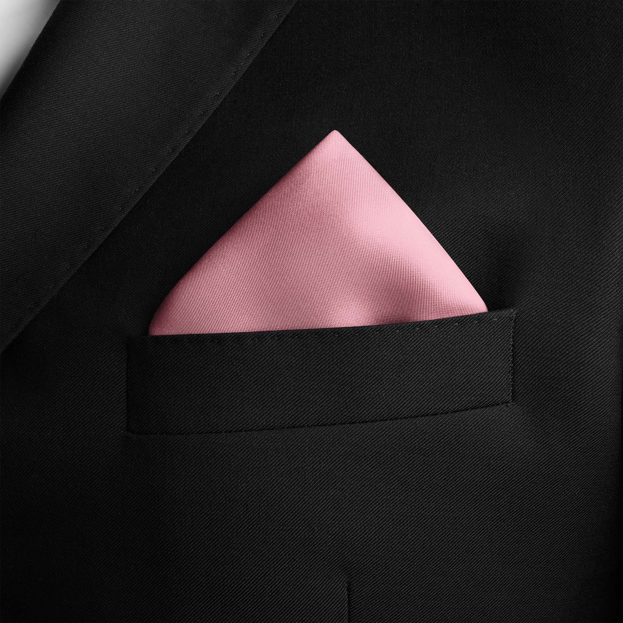 BABY PINK SILK POCKET SQUARE BABY PINK SILK POCKET SQUARE