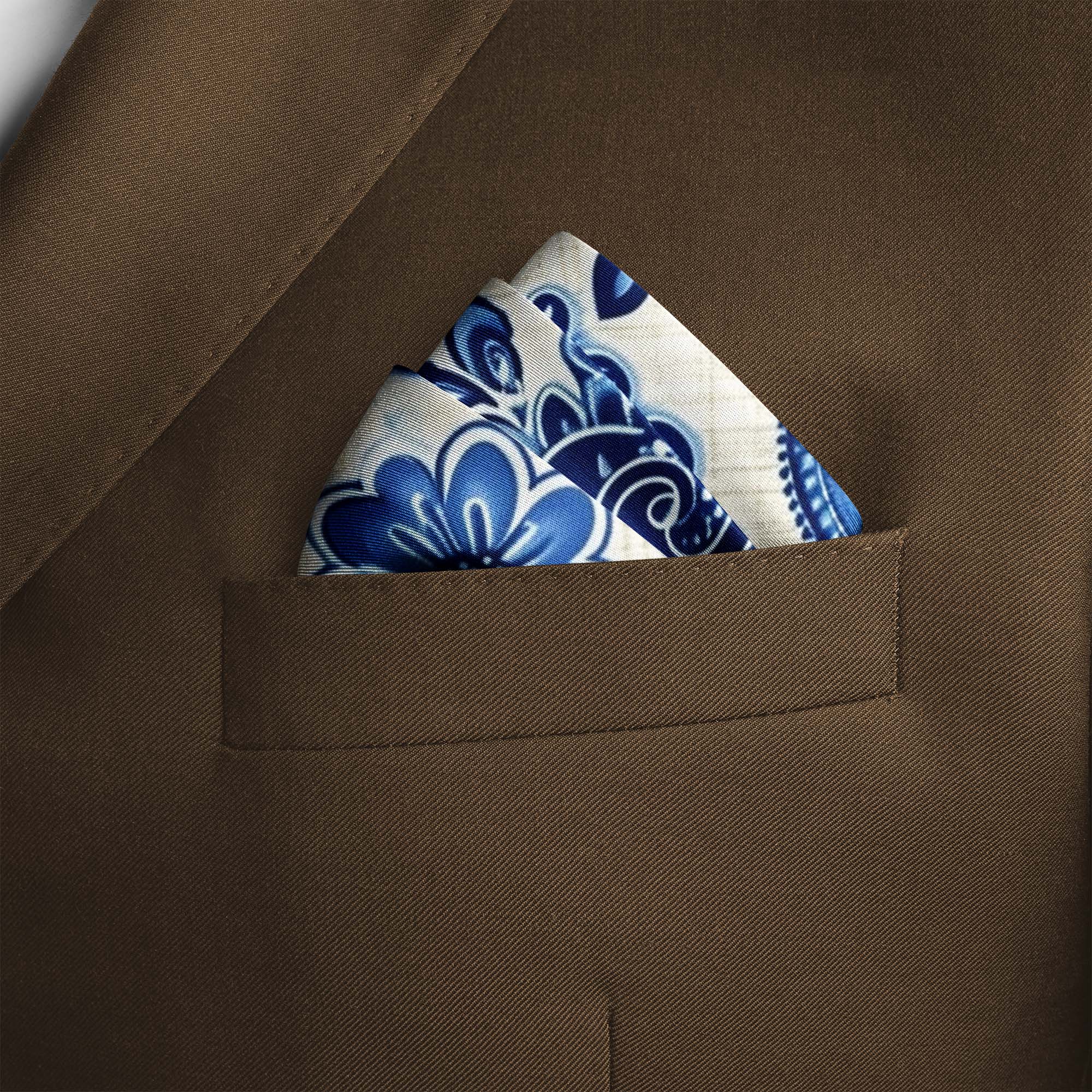 BEATITUDES PAISLEY SILK POCKET SQUARE BEATITUDES PAISLEY SILK POCKET SQUARE