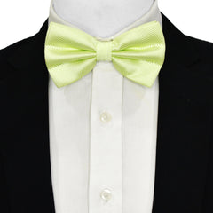Silk Bow Tie | Light Green Bow Tie | Black Wolf