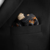 Men's Pocket Squares | Print Pocket Square | Black Wolf