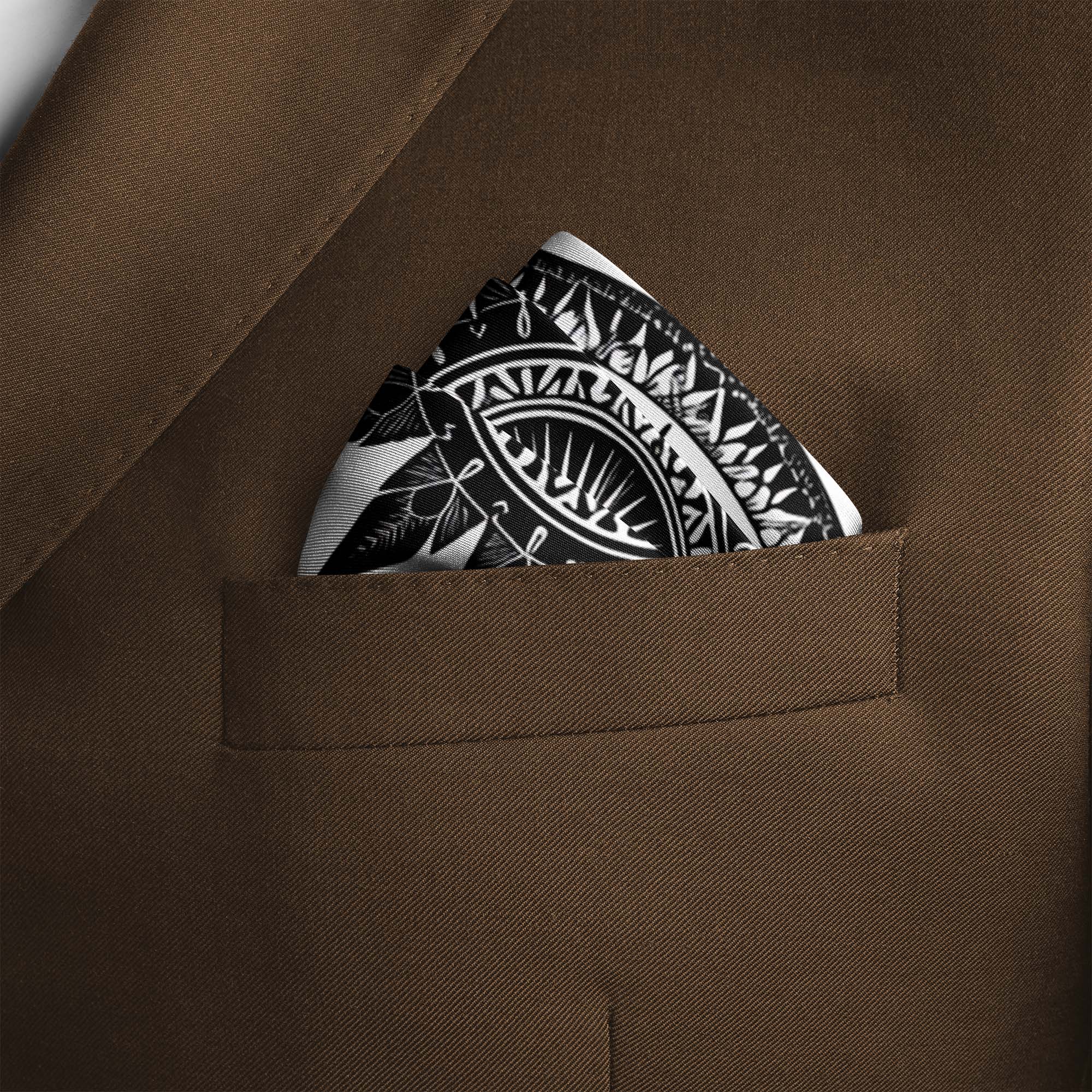 ETHNIC MANDALA SILK POCKET SQUARE ETHNIC MANDALA SILK POCKET SQUARE