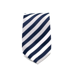 ROYAL NAVY STRIPE TIE AND POCKET SQUARE SET