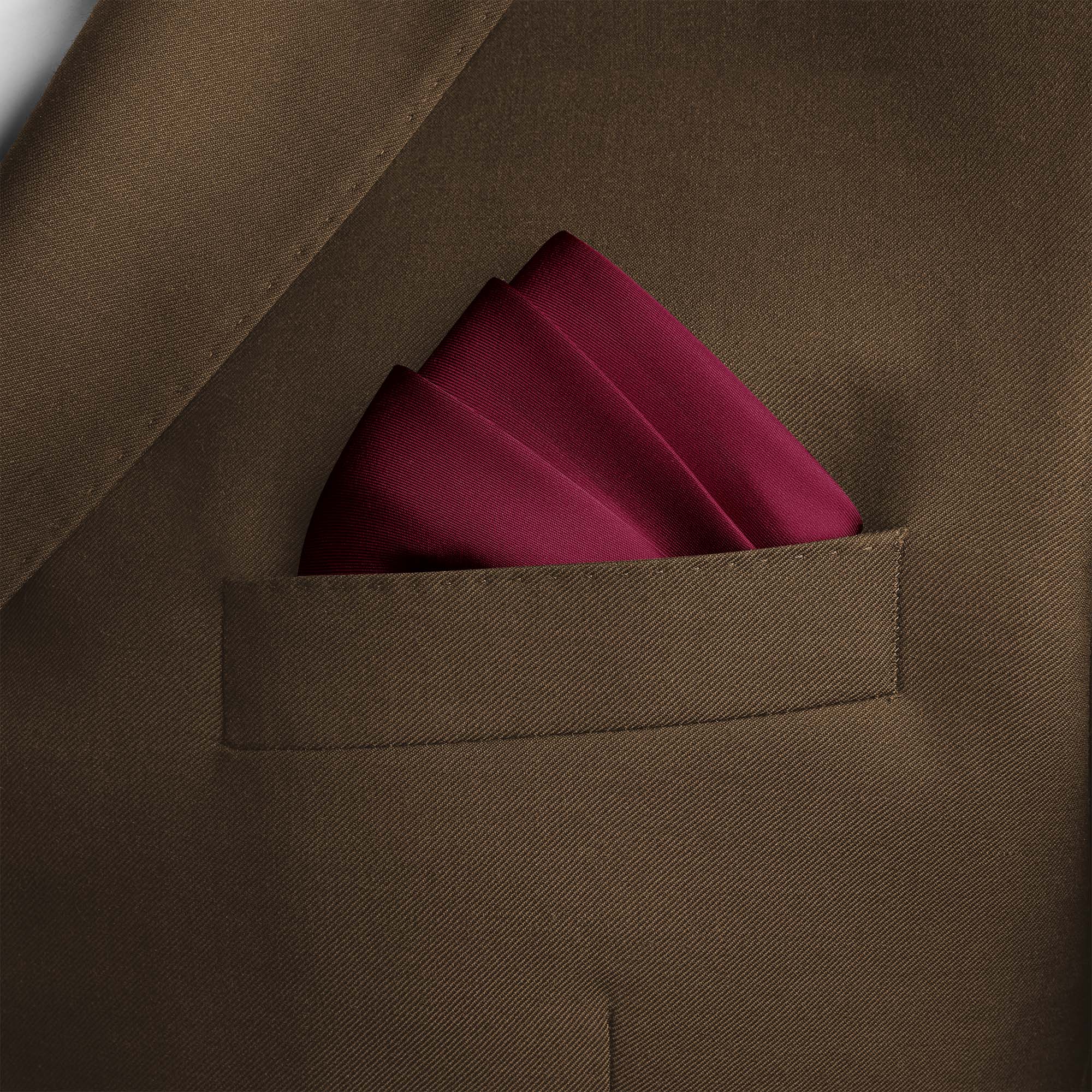 MAUVE SILK POCKET SQUARE MAUVE SILK POCKET SQUARE