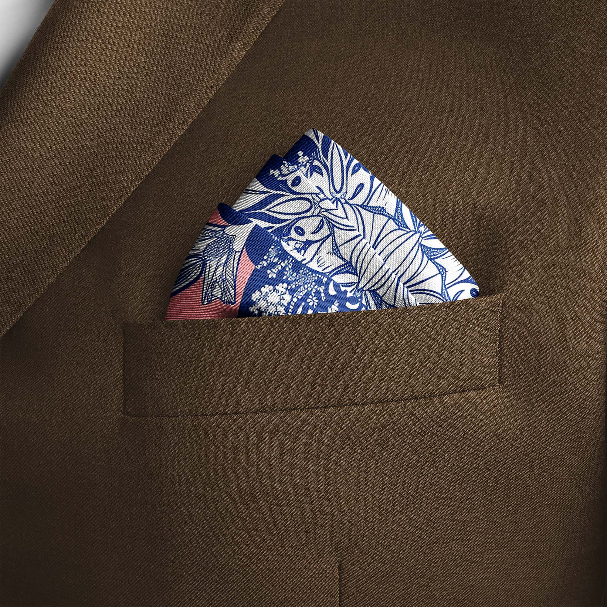 MANDALA VECTOR SILK POCKET SQUARE MANDALA VECTOR SILK POCKET SQUARE