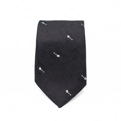 BLACK MIRAGE TIE AND POCKET SQUARE SET