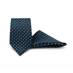 DOTTED LEGACY TIE AND POCKET SQUARE SET