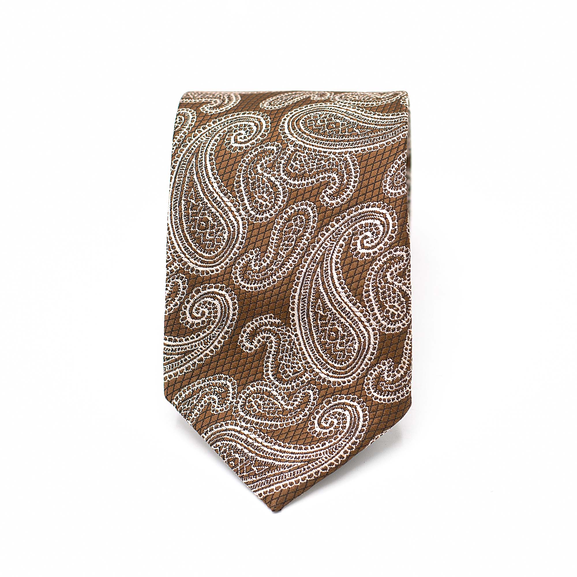 BRONZE PAISLEY TIE AND POCKET SQUARE SET BRONZE PAISLEY TIE AND POCKET SQUARE SET