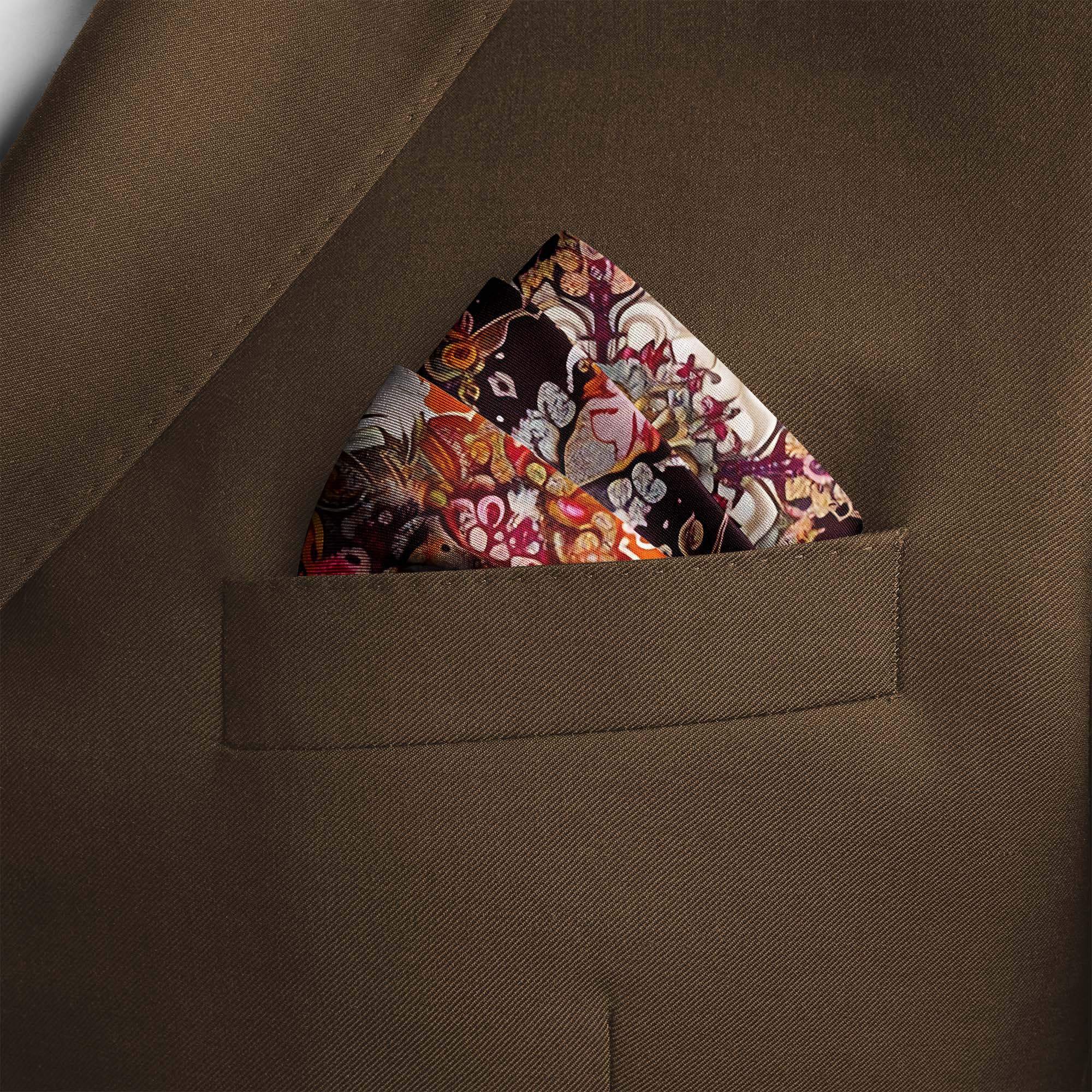 ORNAMENTAL PAISLEY SILK POCKET SQUARE ORNAMENTAL PAISLEY SILK POCKET SQUARE