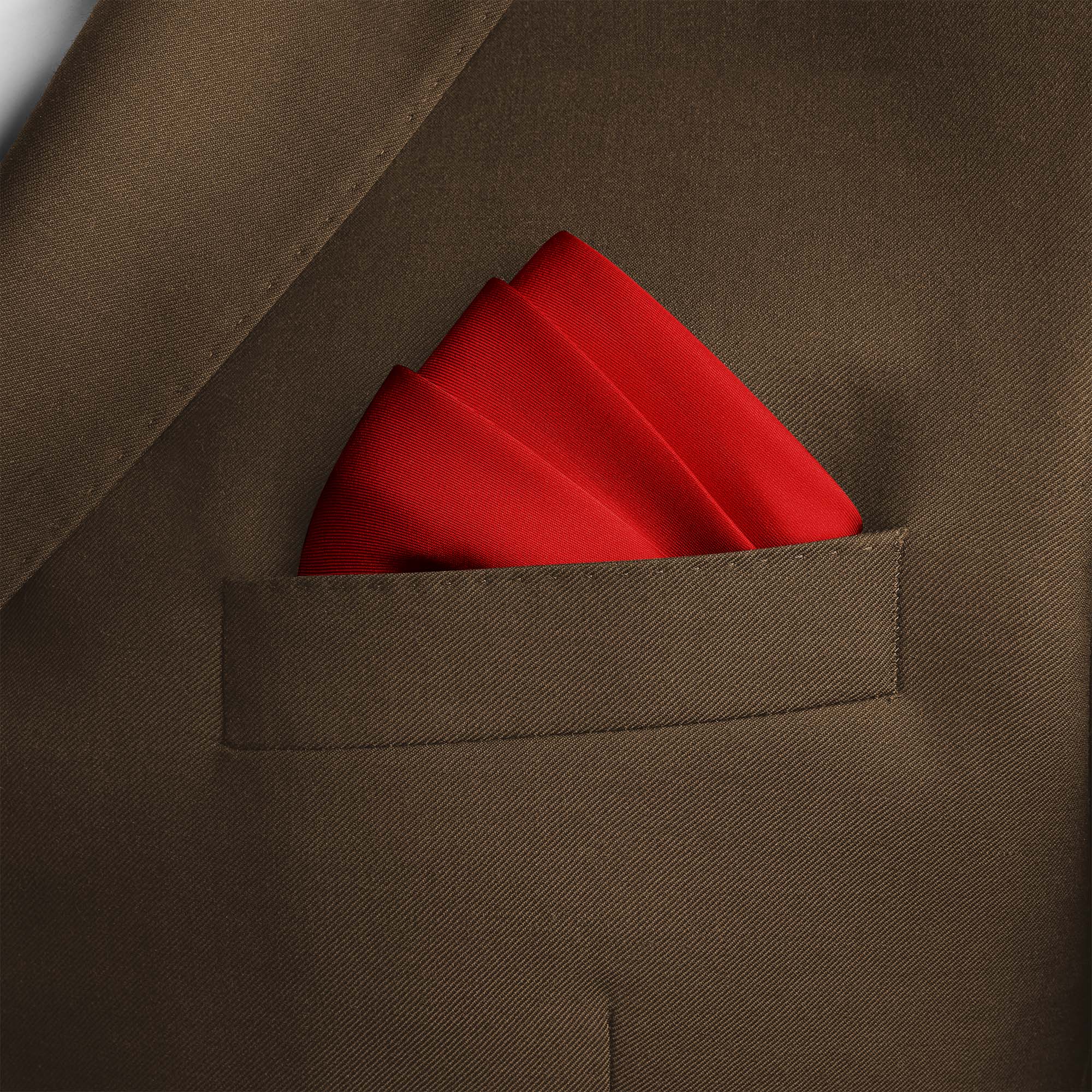 RED VINE SILK POCKET SQUARE RED VINE SILK POCKET SQUARE