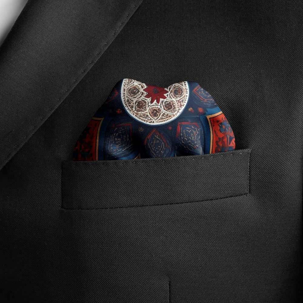 ROYAL AJRAK SILK POCKET SQUARE ROYAL AJRAK SILK POCKET SQUARE