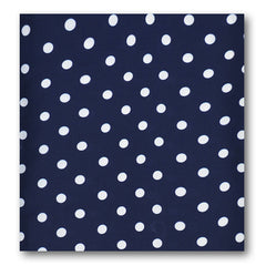 BLUE SMALL POLKA DOTS SILK ASCOT –  PREMIUM COLLECTION