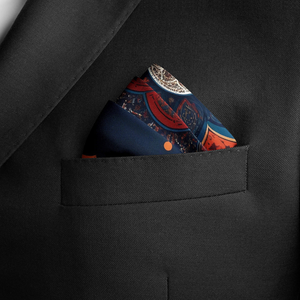 ROYAL AJRAK SILK POCKET SQUARE ROYAL AJRAK SILK POCKET SQUARE