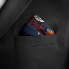ROYAL AJRAK SILK POCKET SQUARE