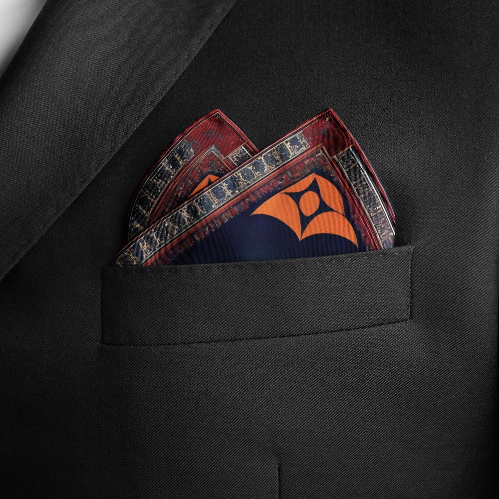ROYAL AJRAK SILK POCKET SQUARE ROYAL AJRAK SILK POCKET SQUARE