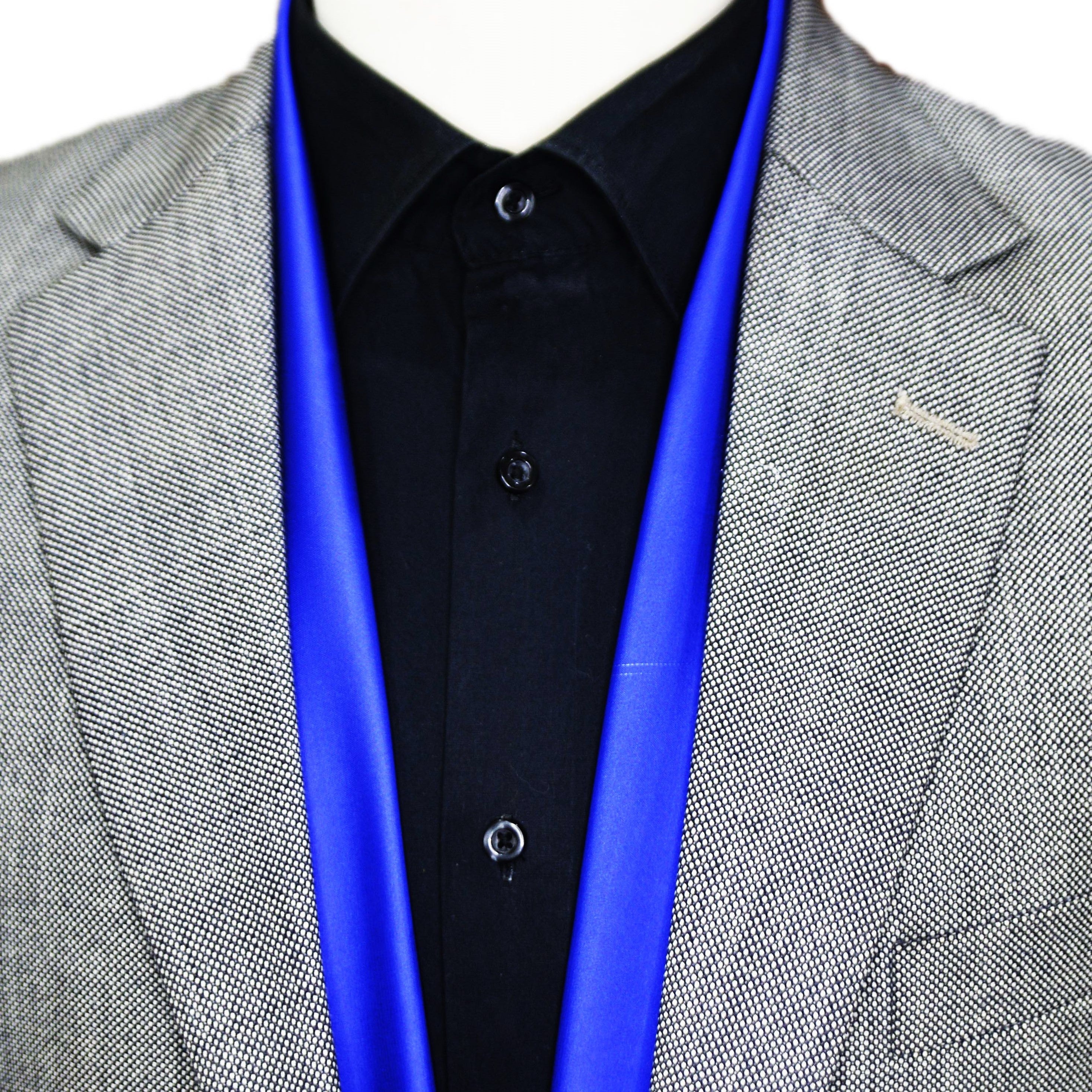 SAPPHIRE BLUE MEN SCARF - PREMIUM COLLECTION SAPPHIRE BLUE MEN SCARF - PREMIUM COLLECTION