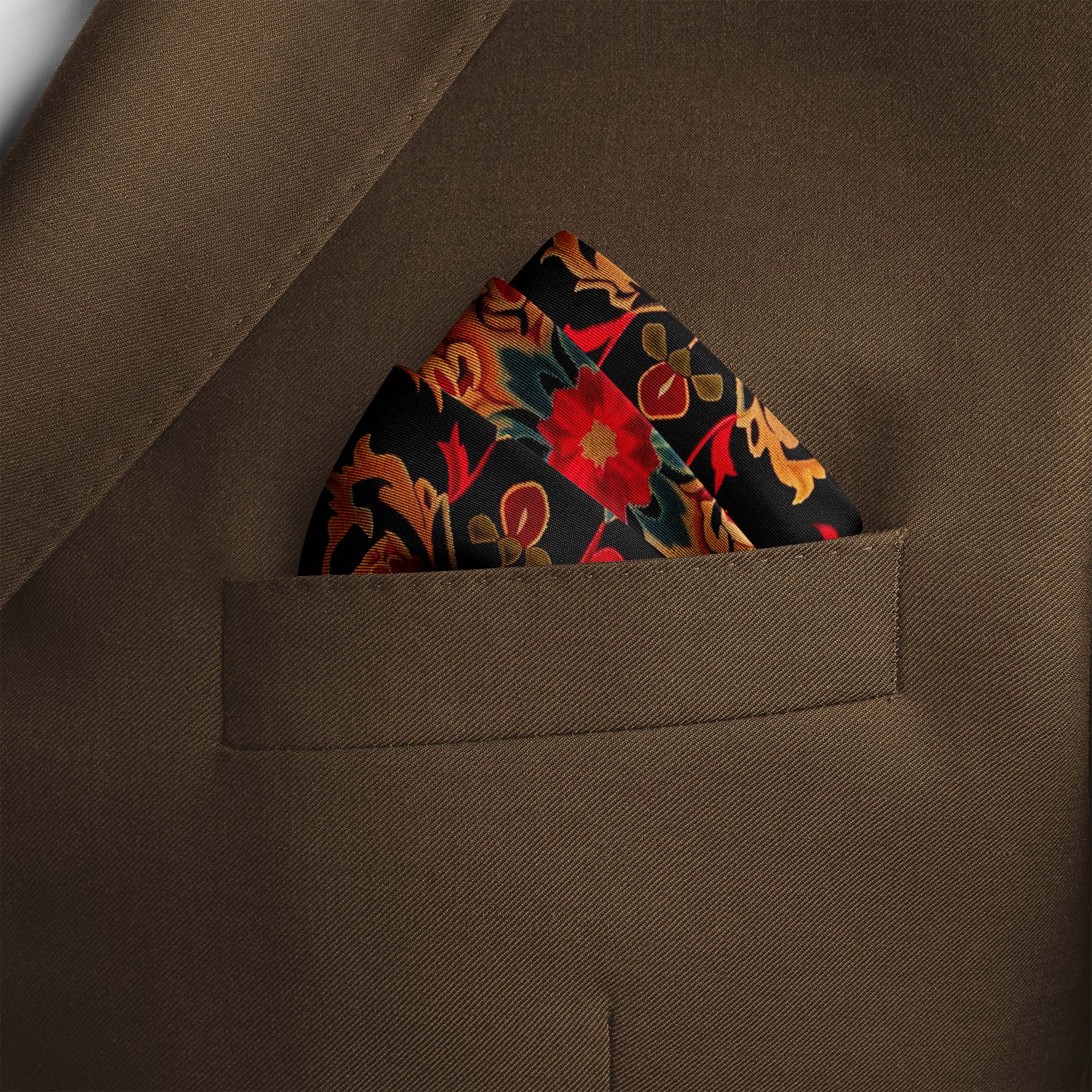 SAFAVIEH HERITAGE SILK POCKET SQUARE SAFAVIEH HERITAGE SILK POCKET SQUARE