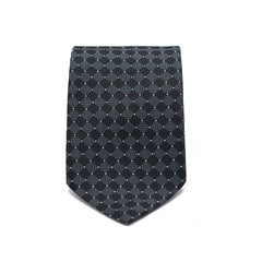 BLACK LUXE PATTERN TIE AND POCKET SQUARE SET