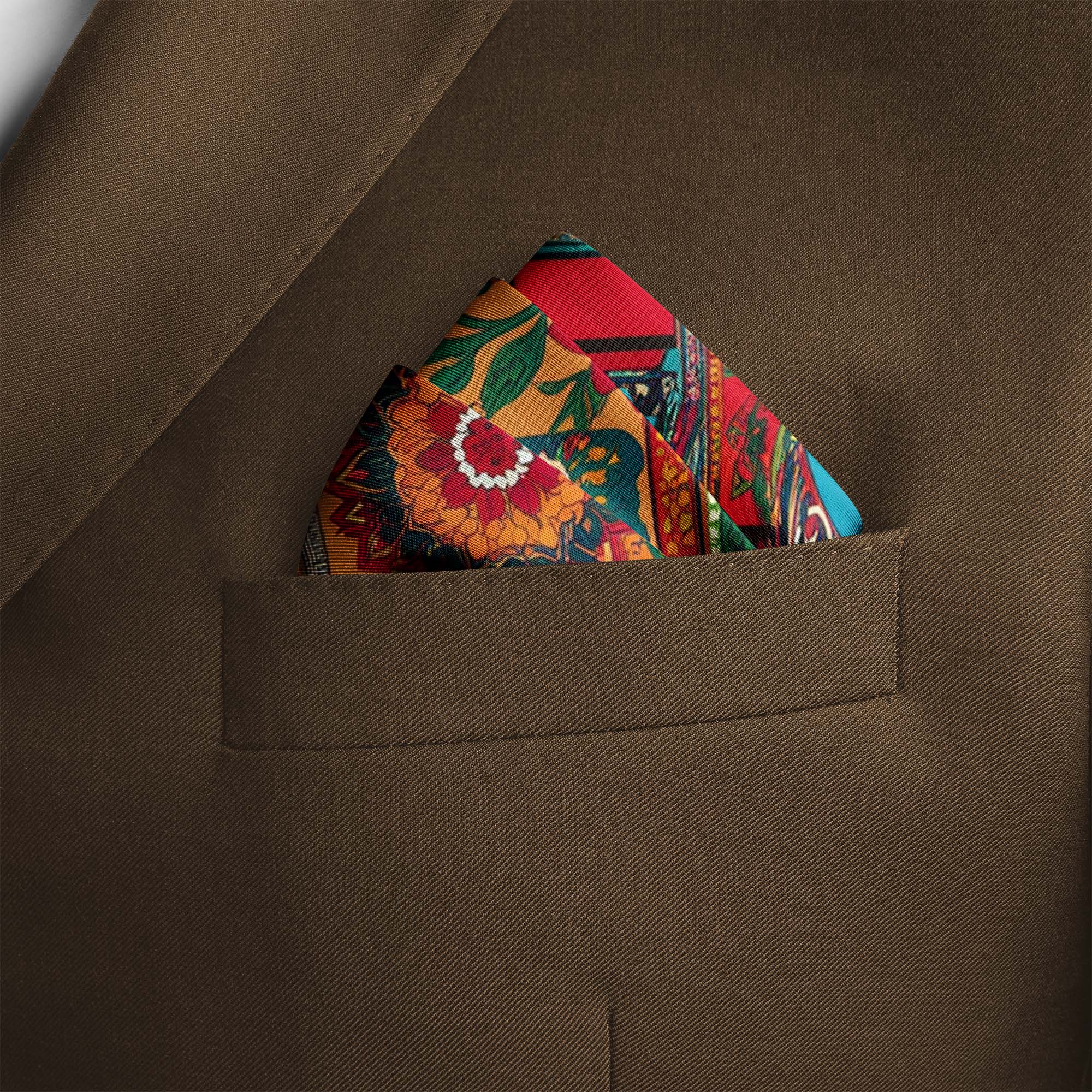 TRUCK ART SILK POCKET SQUARE TRUCK ART SILK POCKET SQUARE