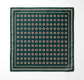 GREEN REVISABLE SILK POCKET SQUARE