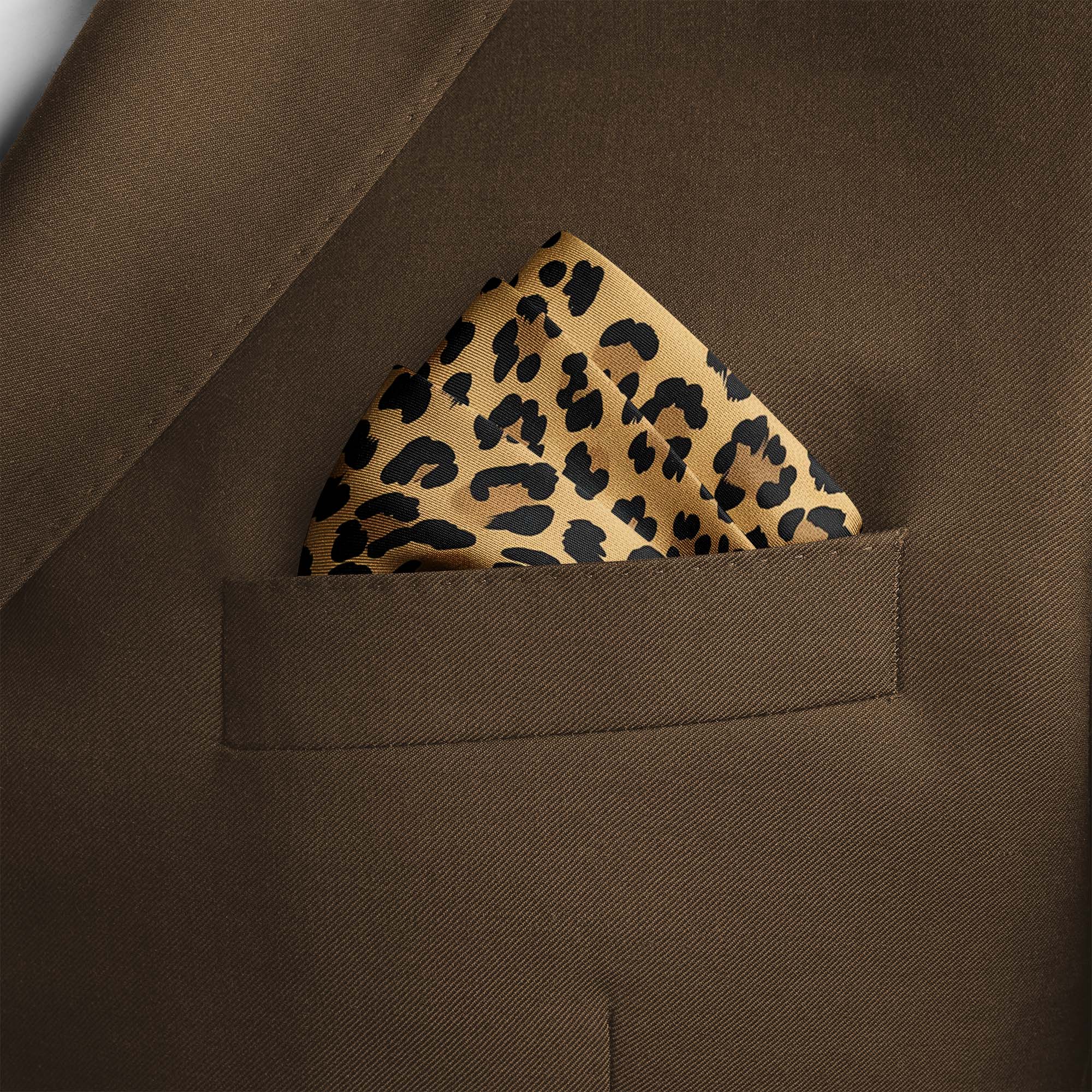 WILD ANIMAL SILK POCKET SQUARE WILD ANIMAL SILK POCKET SQUARE