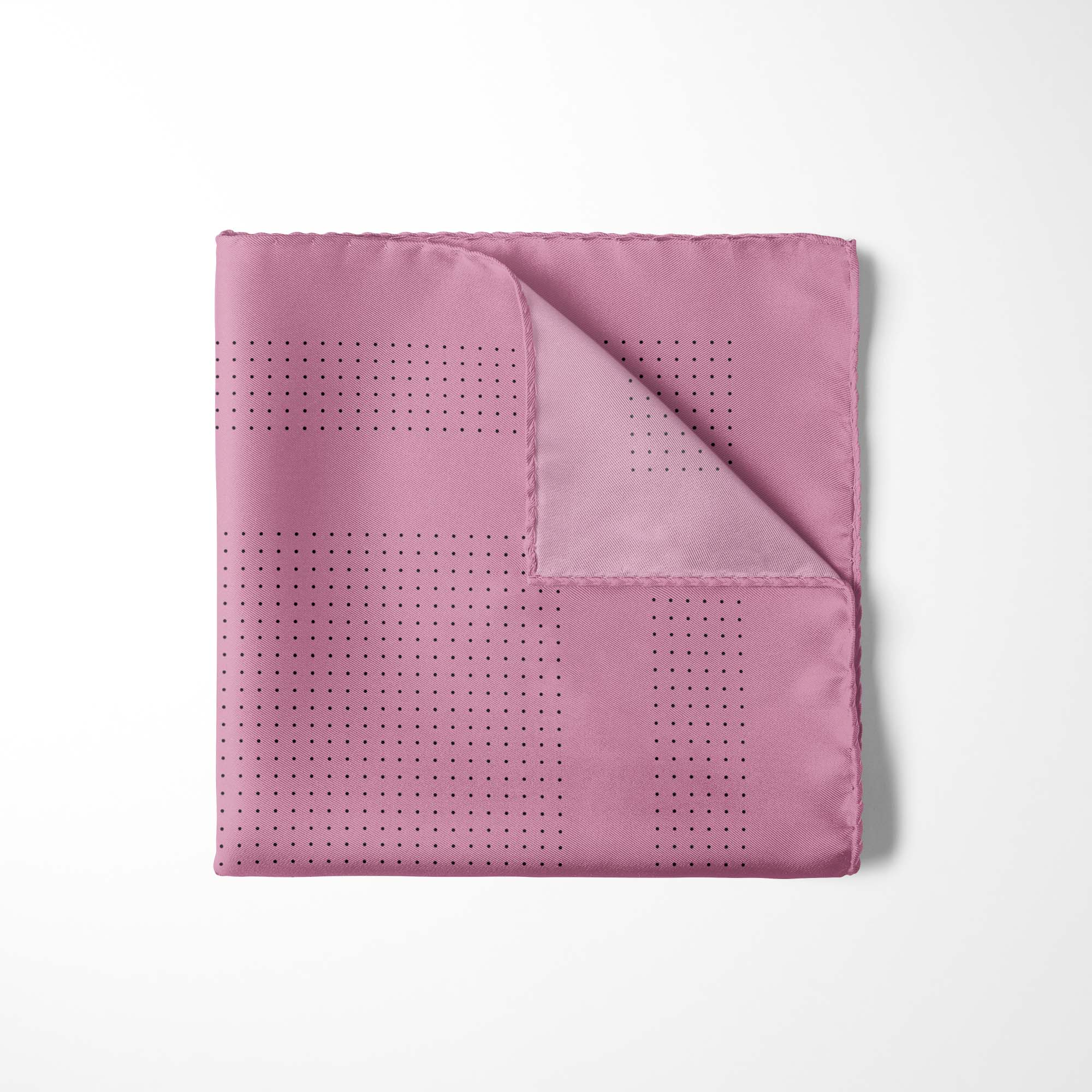 PINK DOT SILK POCKET SQUARE