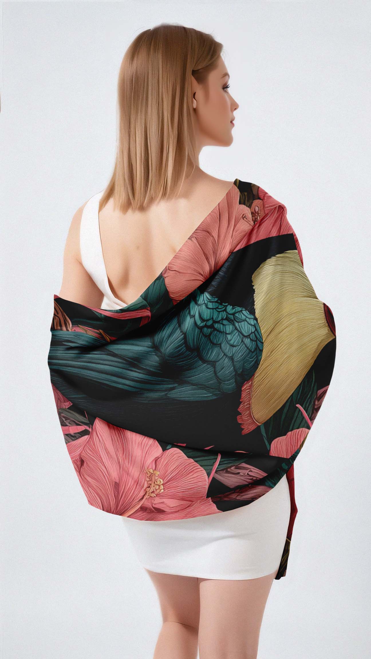 DESAIN POLA SILK LONG LADIES SCARF