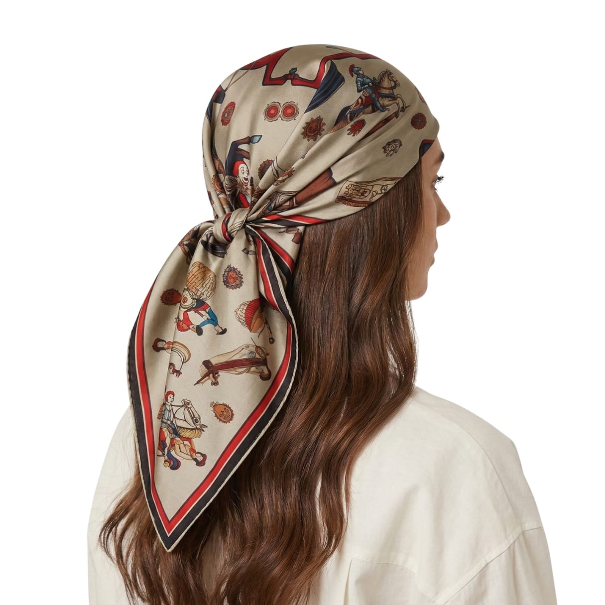EQUESTRIAN PARADE SILK HEAD SCARF