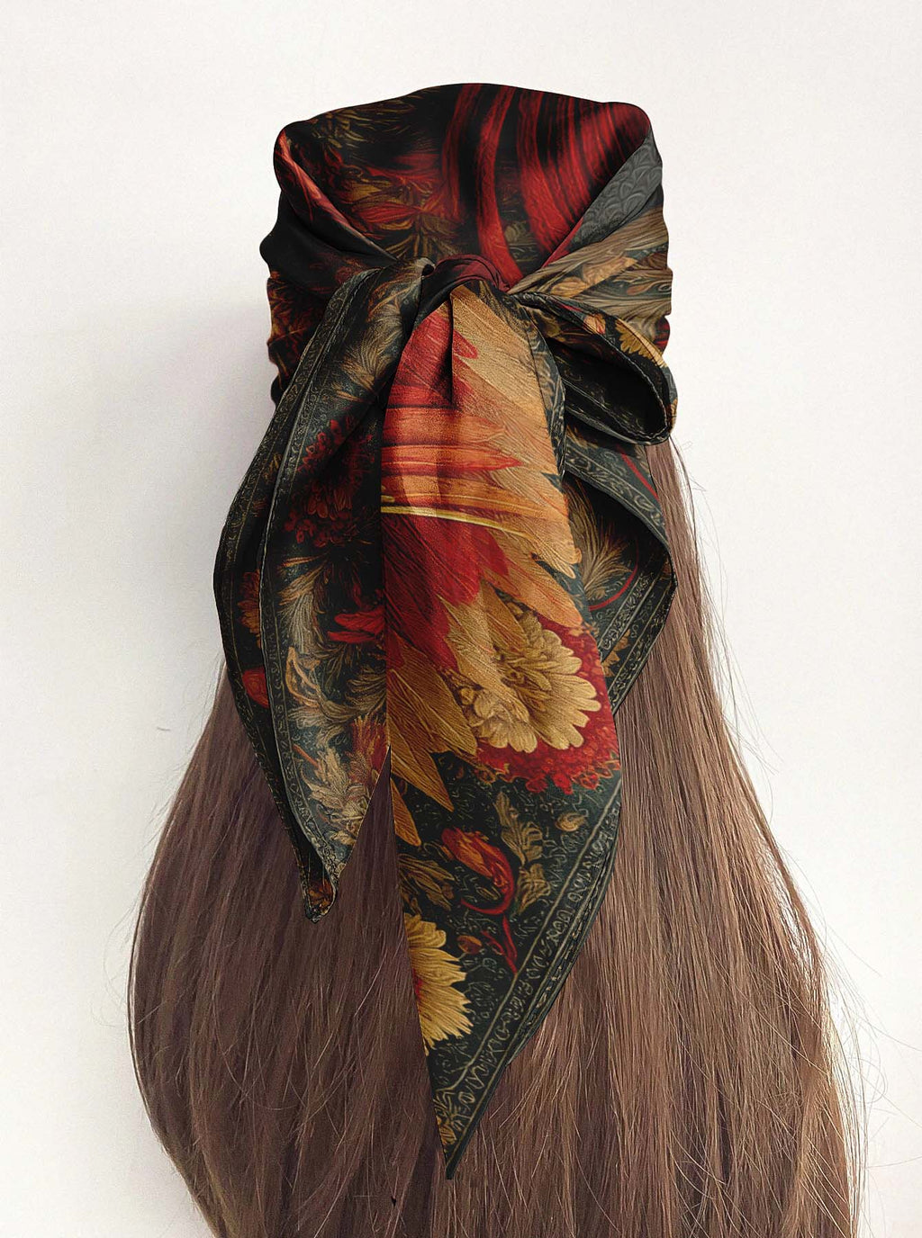 FIREBIRD SILK HEAD SCARF