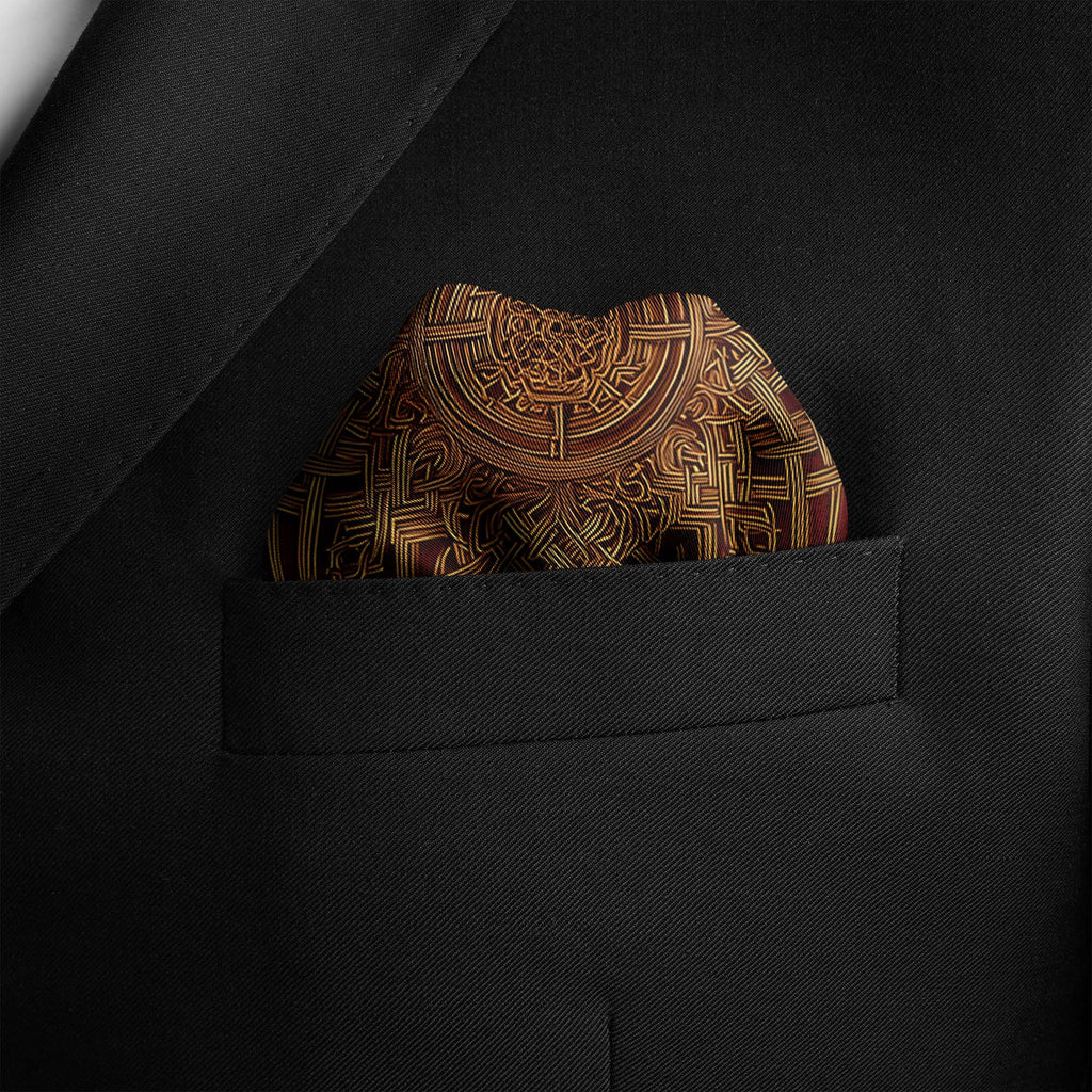 EXOTIC BUDDHA SILK POCKET SQUARE