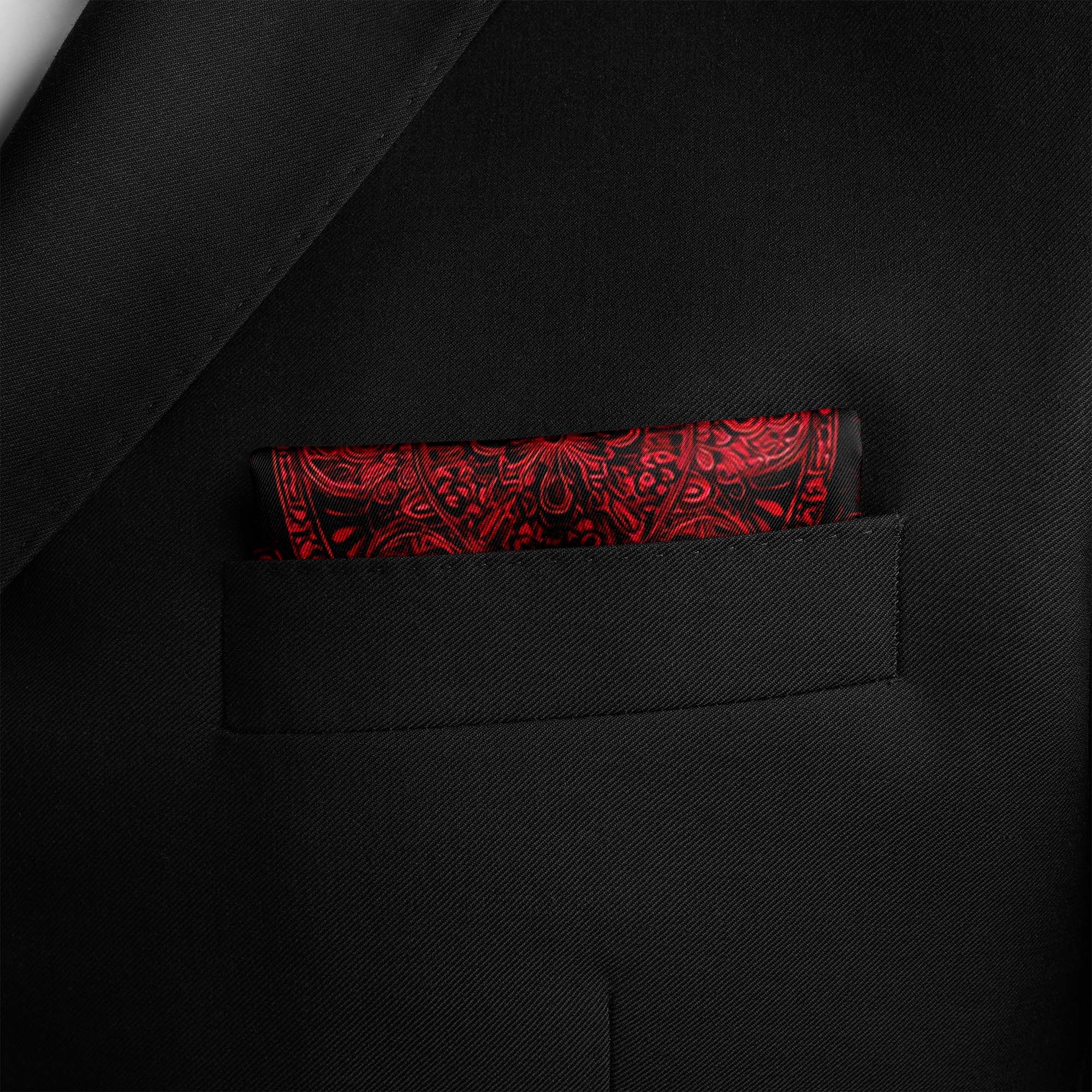 FLORAL MANDALA SILK POCKET SQUARE
