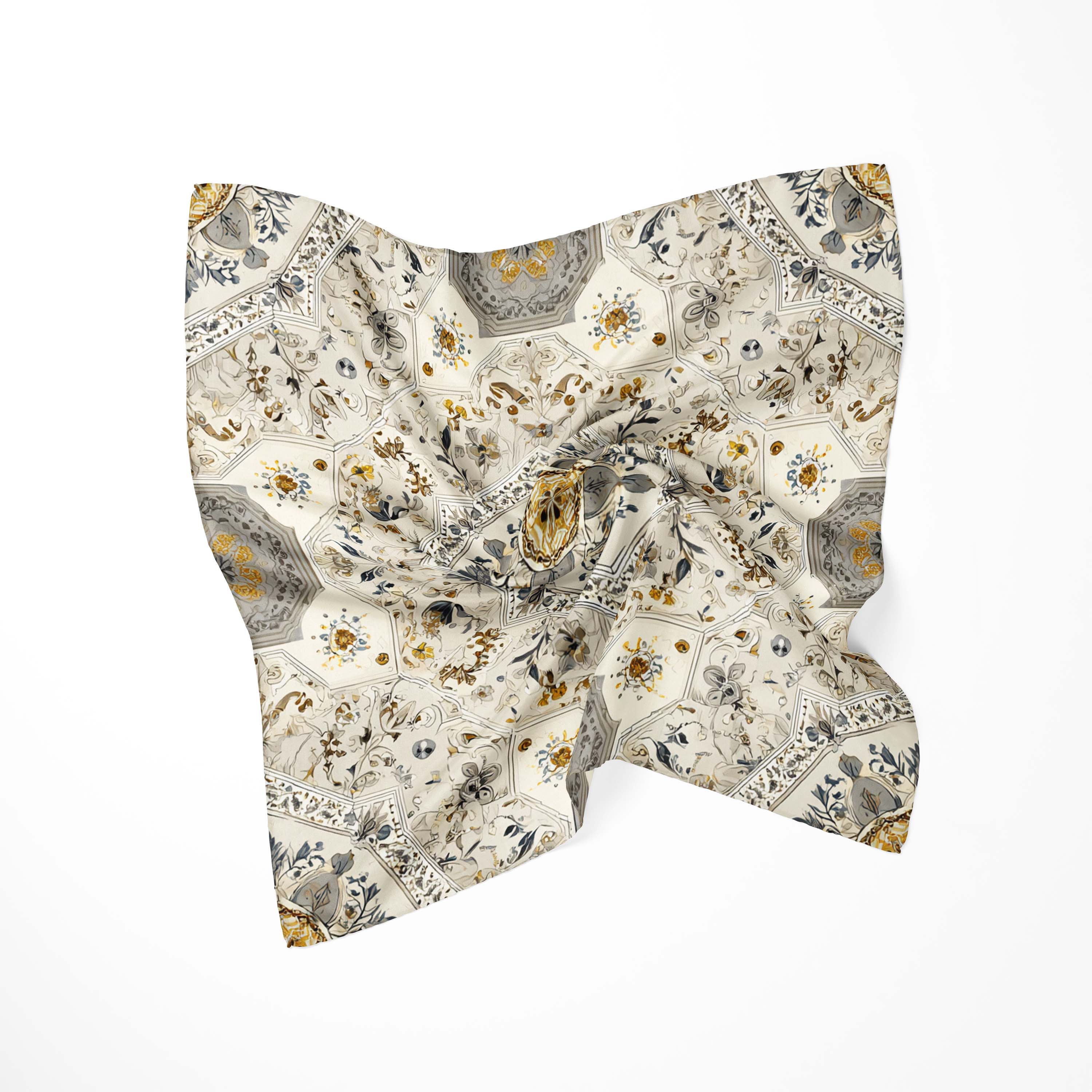 AZTEC OPULENCE SILK BANDANA