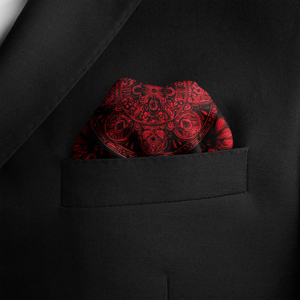 FLORAL MANDALA SILK POCKET SQUARE